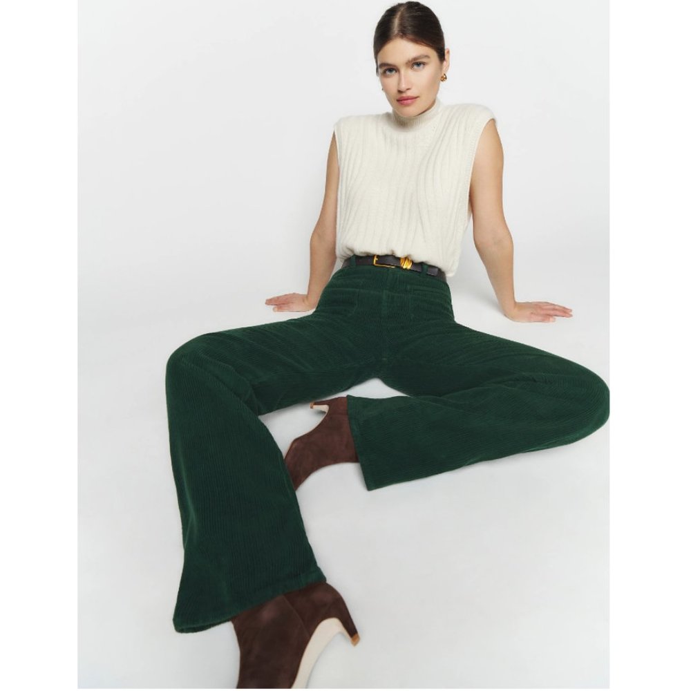 Reformation Alyssa high rise corduroy pants